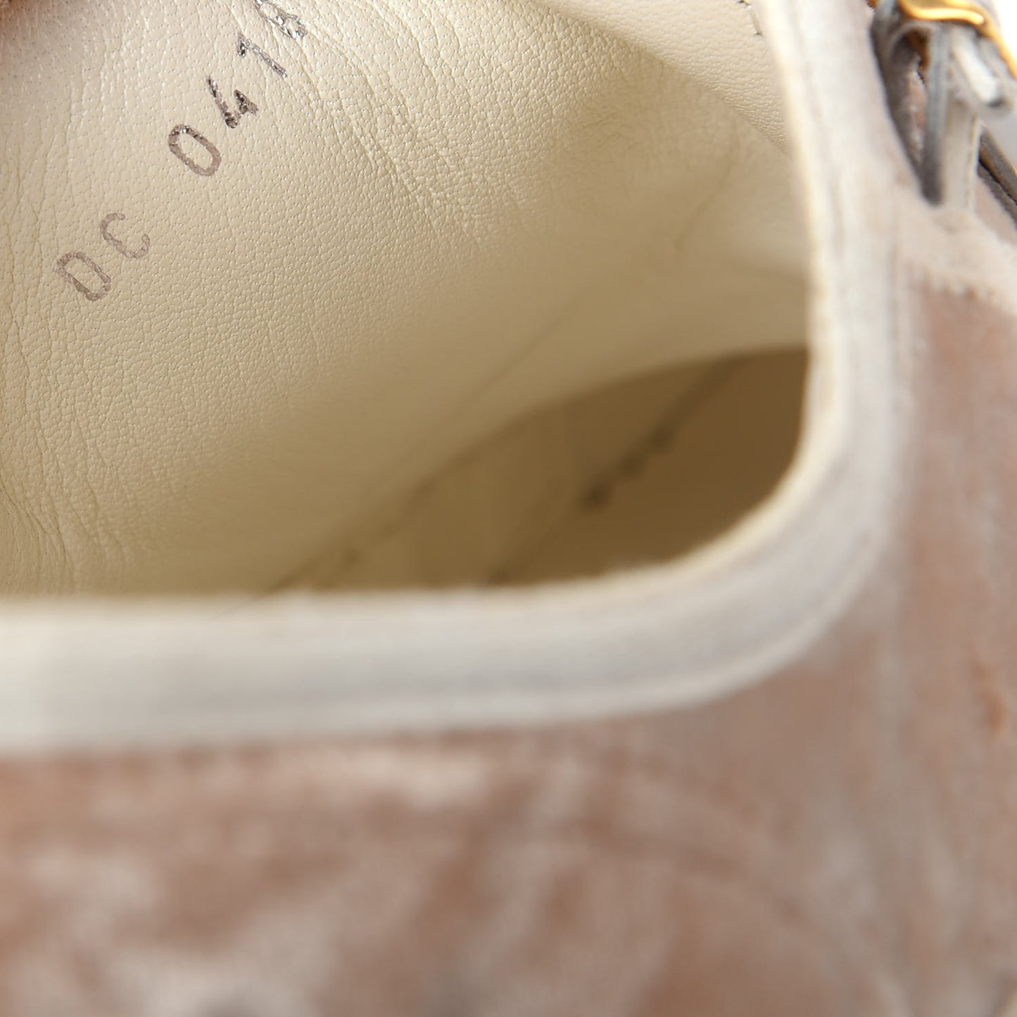 Velvet Walk'N'Dior Low Top Sneakers 37 Nude