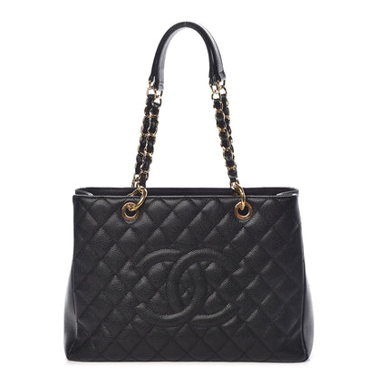 Chanel Caviar Quilted Grand Shopping Tote GST Black 1 of 11