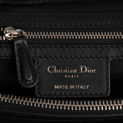 Christian Dior Lambskin Cannage Small Dior Soft Shopping Tote Black 6 of 7