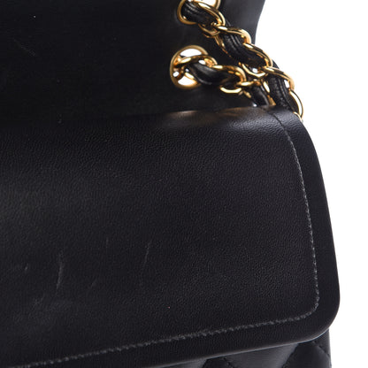Chanel Lambskin Quilted Jumbo Double Flap Black 13 of 14