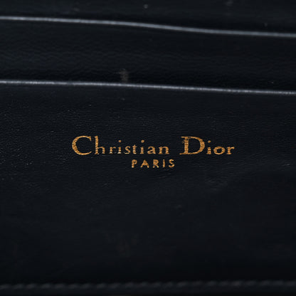 Christian Dior Oblique 30 Montaigne Top Handle Box Bag Blue 6 of 13