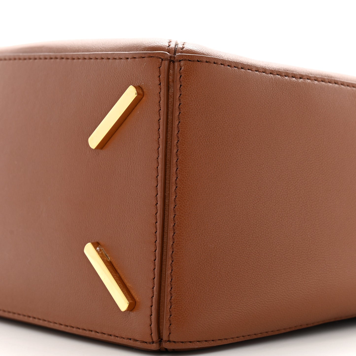 Nappa Lambskin Small Featherlight Puzzle Bag Pecan