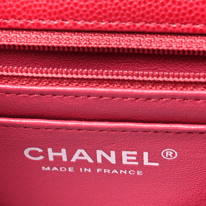 Chanel Caviar Quilted Mini Rectangular Flap Red 6 of 10