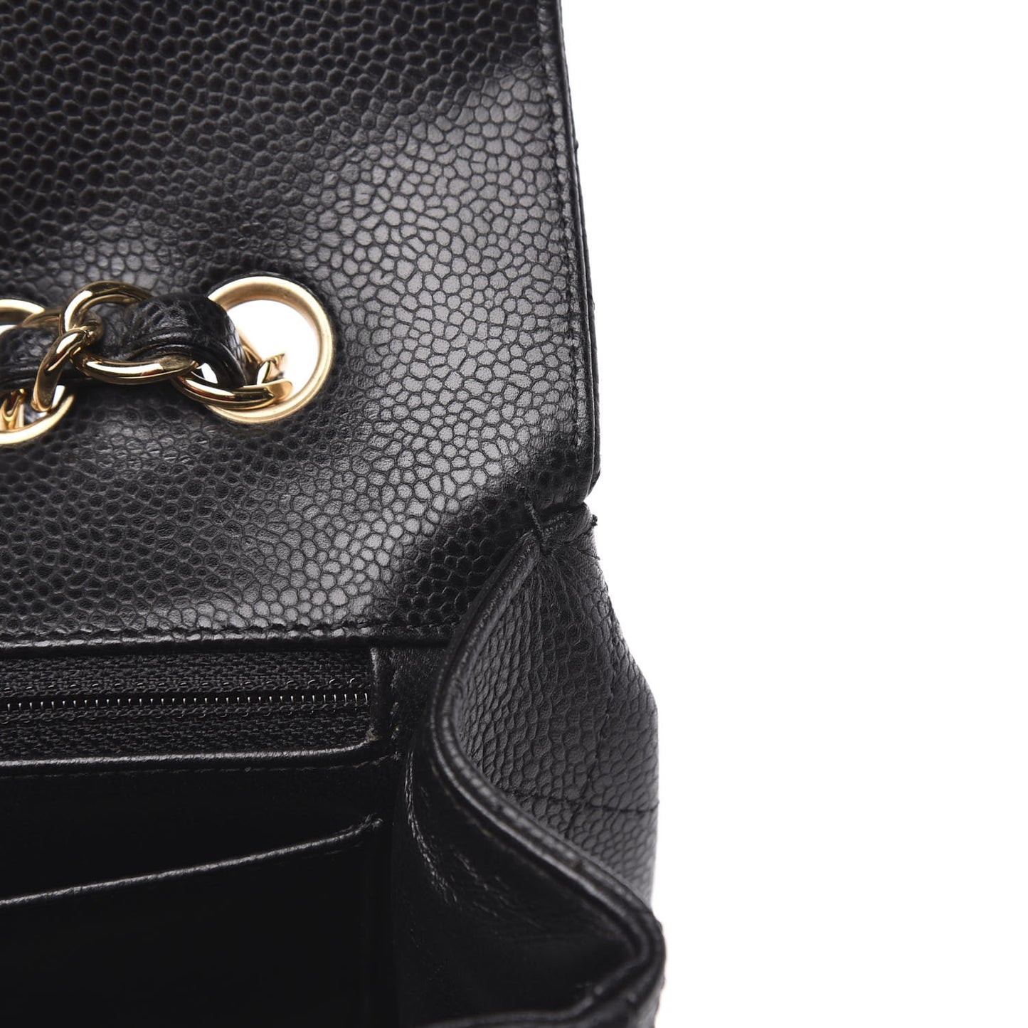 Caviar Quilted Jumbo Single Flap Black