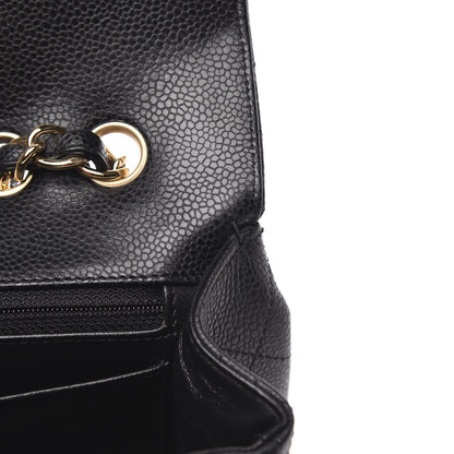 Chanel Caviar Quilted Jumbo Single Flap Black 11 of 12