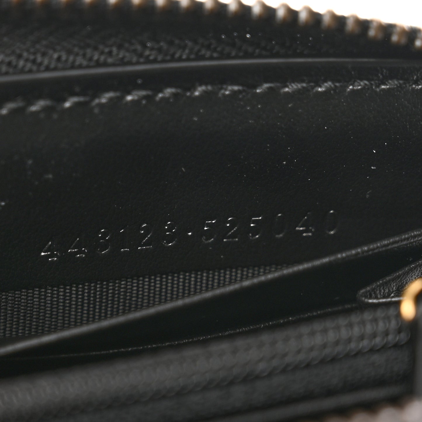 Calfskin Matelasse GG Marmont Zip Around Wallet Black