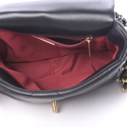 Chanel Lambskin Quilted Medium 19 Flap Black 5 of 11