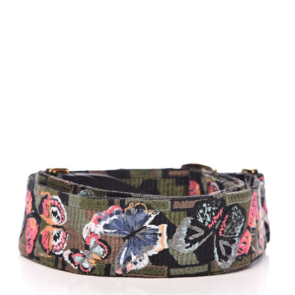 Valentino Garavani Canvas Camubutterfly Rockstud Guitar Strap Multicolor 2 of 4