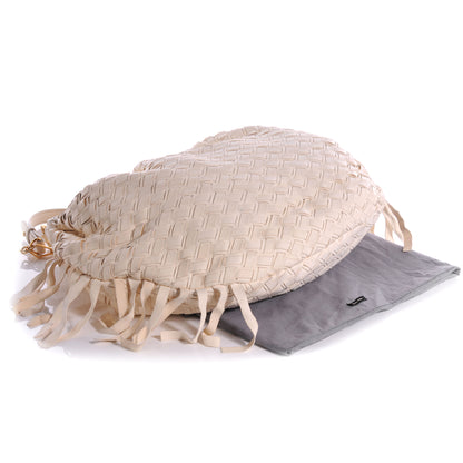 Miu Miu Woven Leather Fringe Hobo 4 of 9