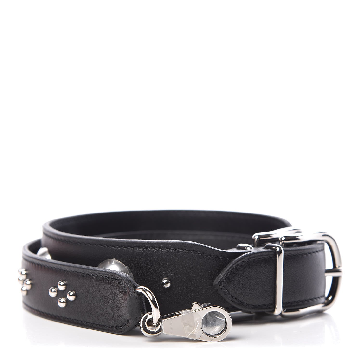Hermes Swift Studded Carnaby Losange Shoulder Strap Black 1 of 5