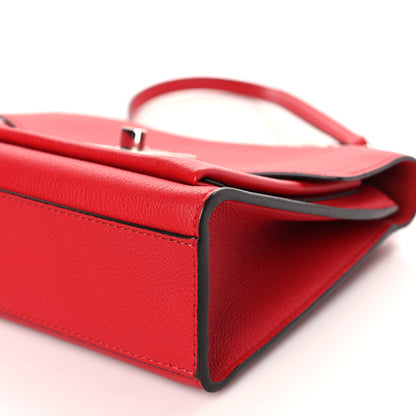Louis Vuitton Soft Calfskin Mylockme Chain Bag BB Rubis 8 of 8