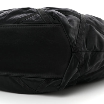Chanel Nylon Grosgrain Quilted Lifestyle Shopping Tote Black 11 of 12