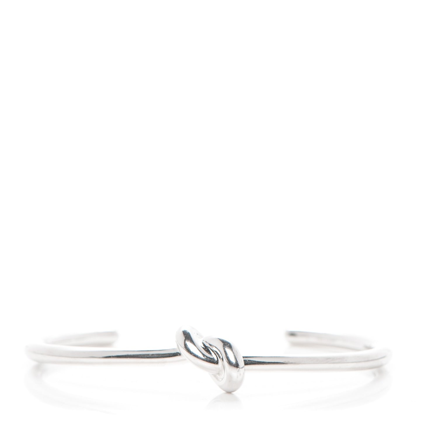 Extra Thin Knot Bracelet Large Silver