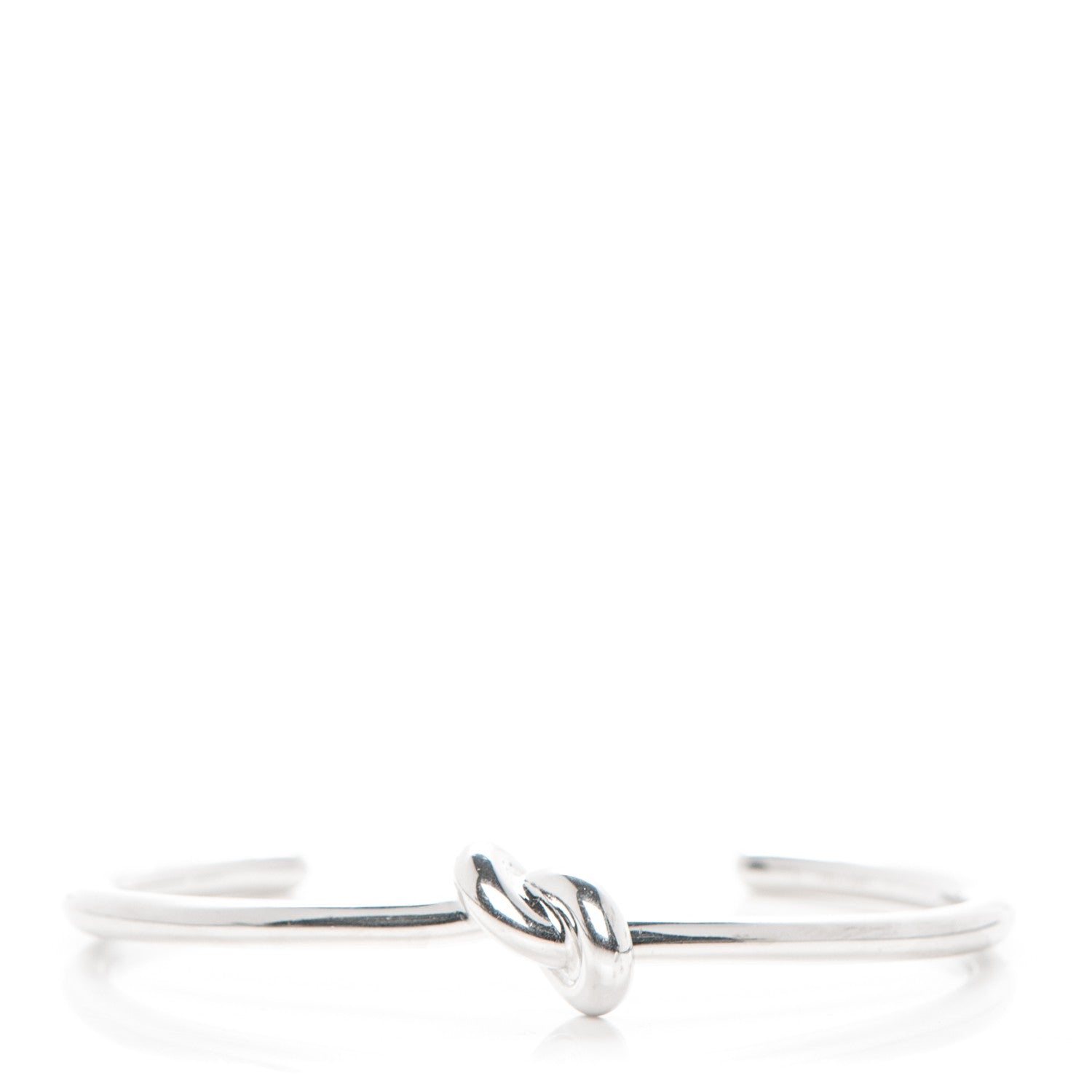 Celine Extra Thin Knot Bracelet Large Silver 1 of 4