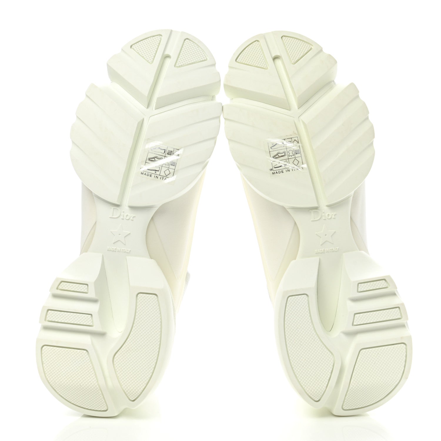 Christian Dior Technical Fabric Rubber Womens D-Connect Sneakers 36.5 White 5 of 9