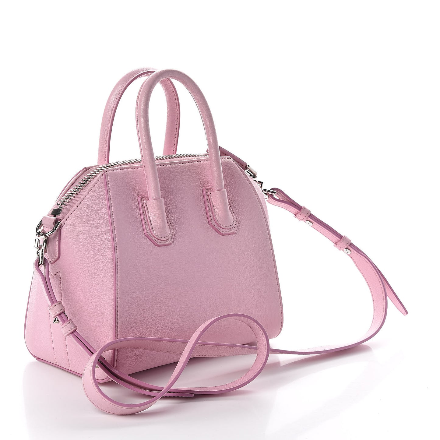Sugar Goatskin Mini Antigona Bright Pink
