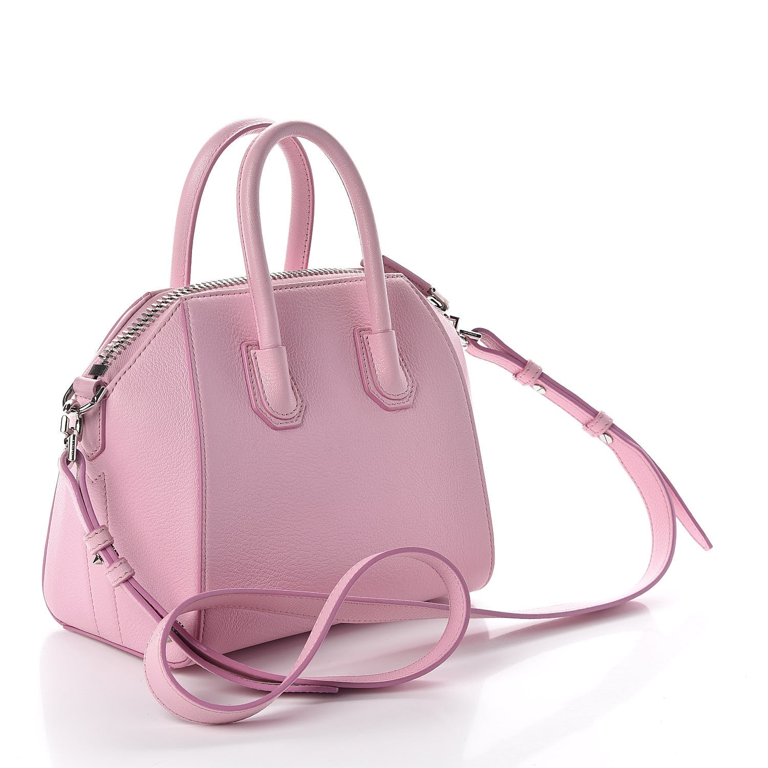 Givenchy Sugar Goatskin Mini Antigona Bright Pink 3 of 10