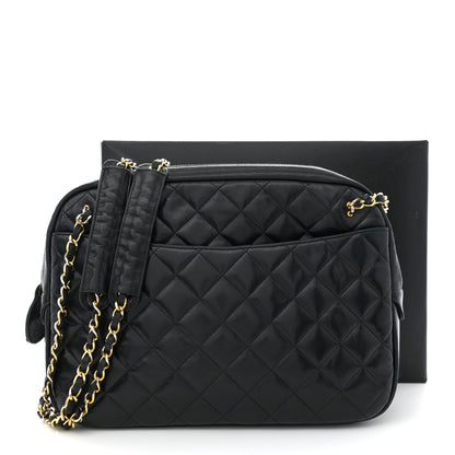 Chanel Lambskin Quilted Camera Case Black 19 of 19