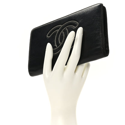 Chanel Lambskin Timeless CC Yen Wallet Black 2 of 11