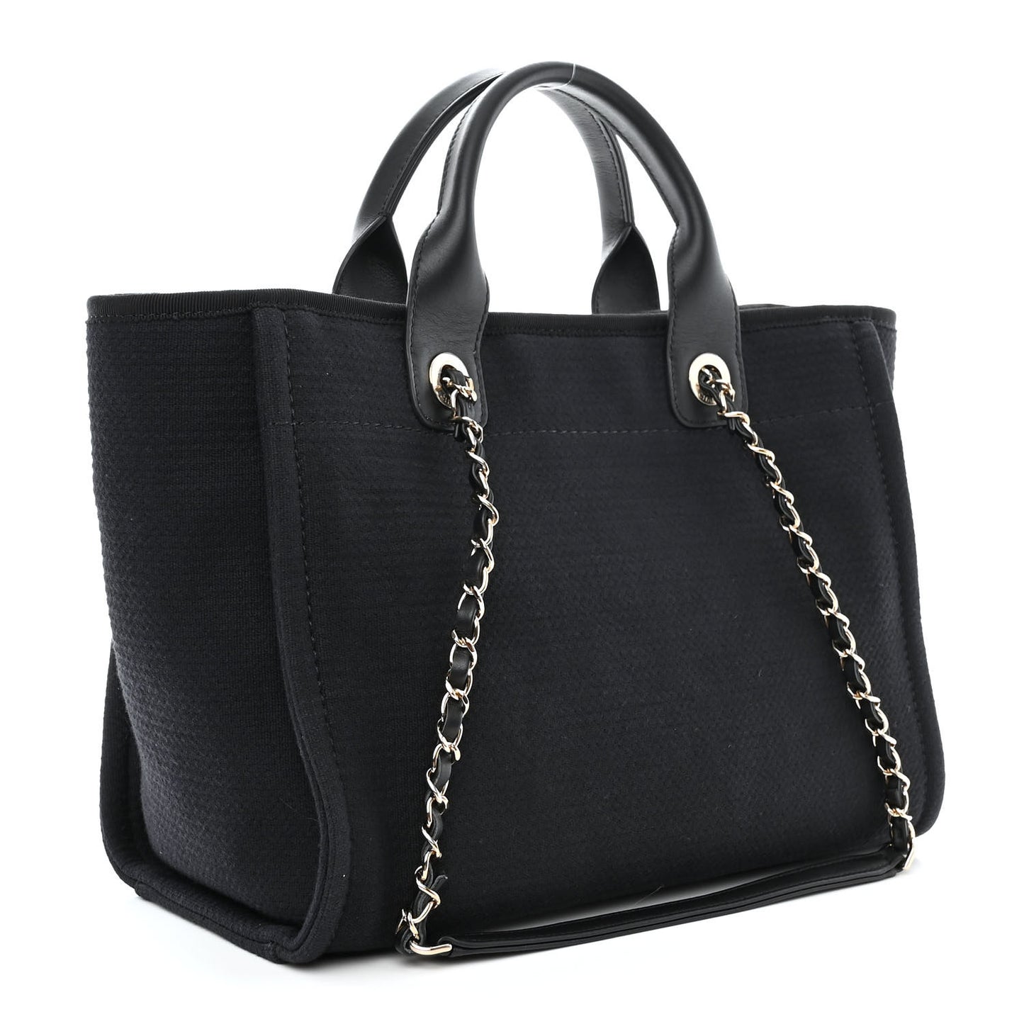 Mixed Fibers Small Deauville Tote Black