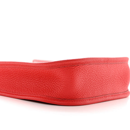 Hermes Taurillon Clemence Evelyne TPM Rouge Tomate 9 of 10