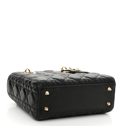 Christian Dior Lambskin Cannage Small Lucky Badges My Lady Dior Black 4 of 11