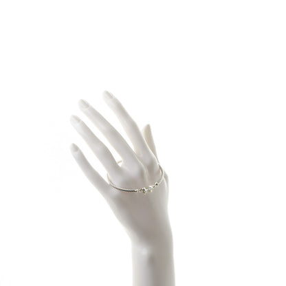 David Yurman Sterling Silver Diamond Prasiolite 3mm Petite Wheaton Bracelet 2 of 5