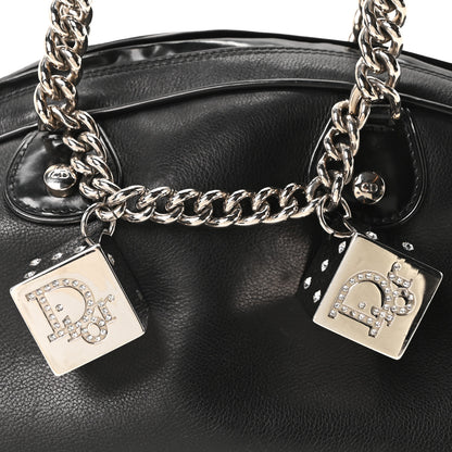 Christian Dior Calfskin Gambler Dice Bowler Black 8 of 10