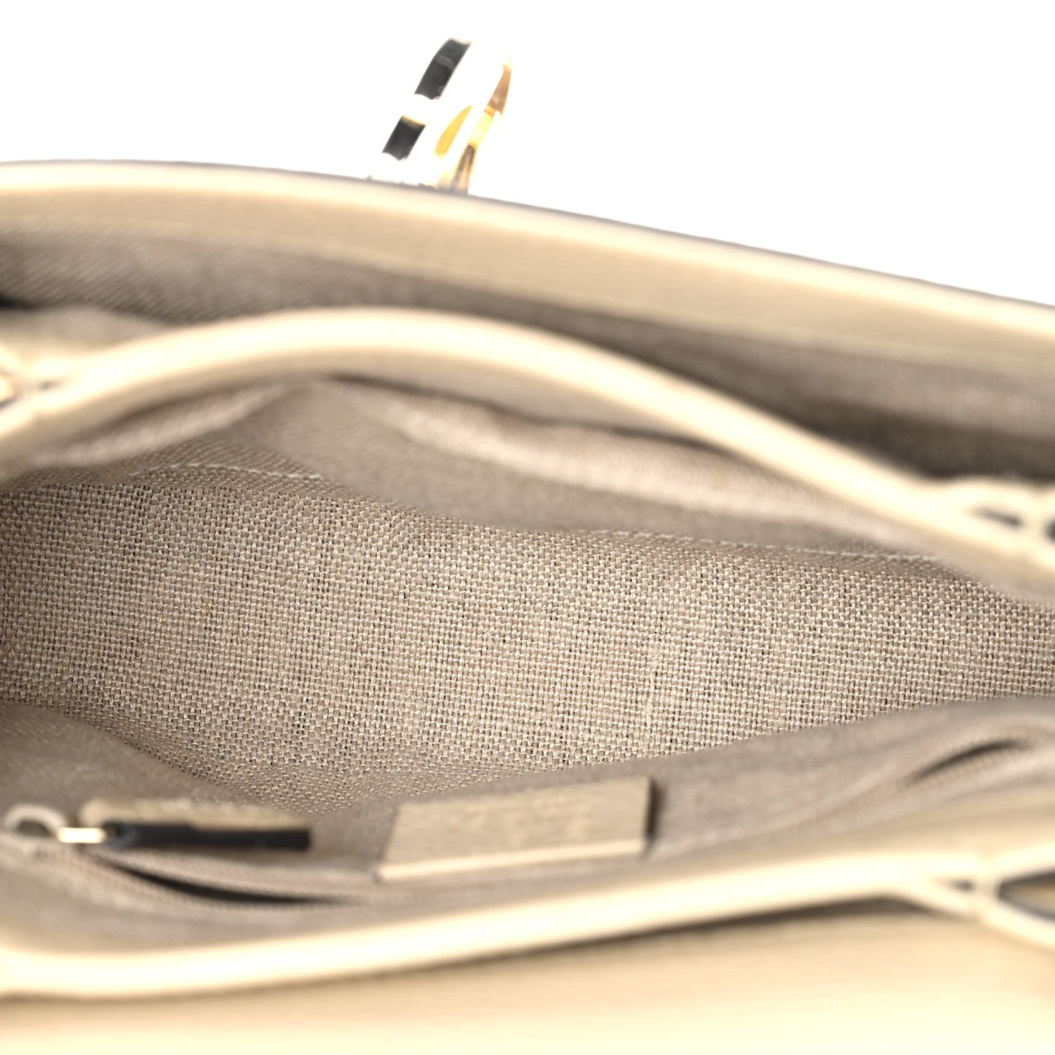 Gucci Dollar Calfskin Interlocking G Crossbody Bag Mystic White 5 of 11