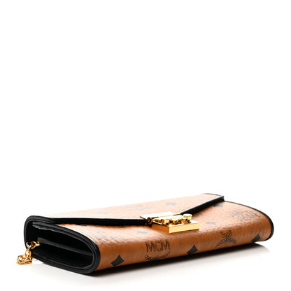 MCM Visetos Patricia Wallet On Chain Cognac 4 of 9