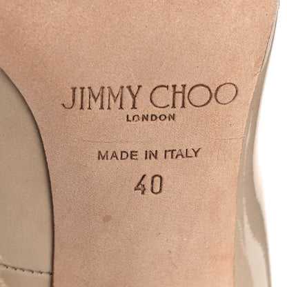 Jimmy Choo Patent Anouk 100 Pumps 40 Nude 6 of 9