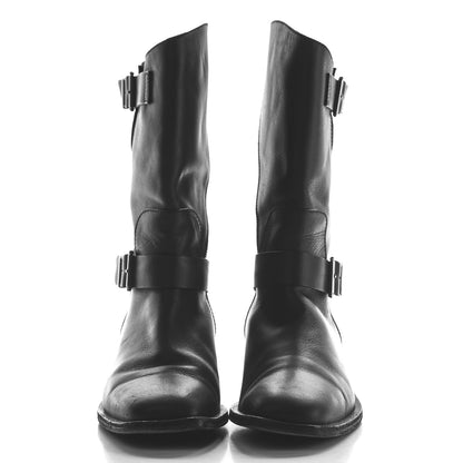 Chanel Calfskin Asymmetrical Mid Calf Boots 39 Black 2 of 15