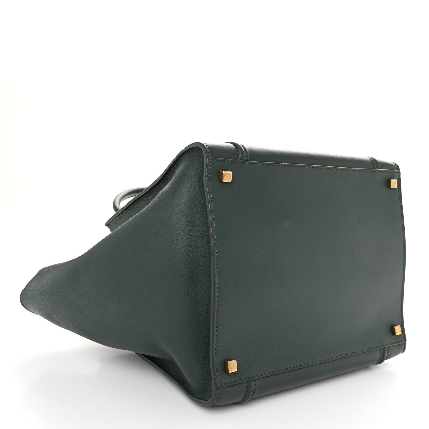 Celine Smooth Calfskin Medium Phantom Luggage Bottle Green 4 of 10
