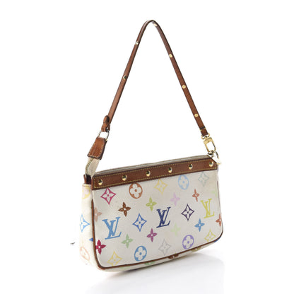 Louis Vuitton Monogram Multicolor Pochette Accessories White 3 of 14