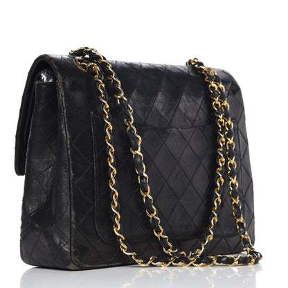 Chanel Lambskin Quilted Medium Double Flap Black 4 of 32