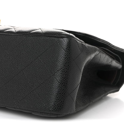 Chanel Caviar Quilted Jumbo Double Flap Black 19 of 19
