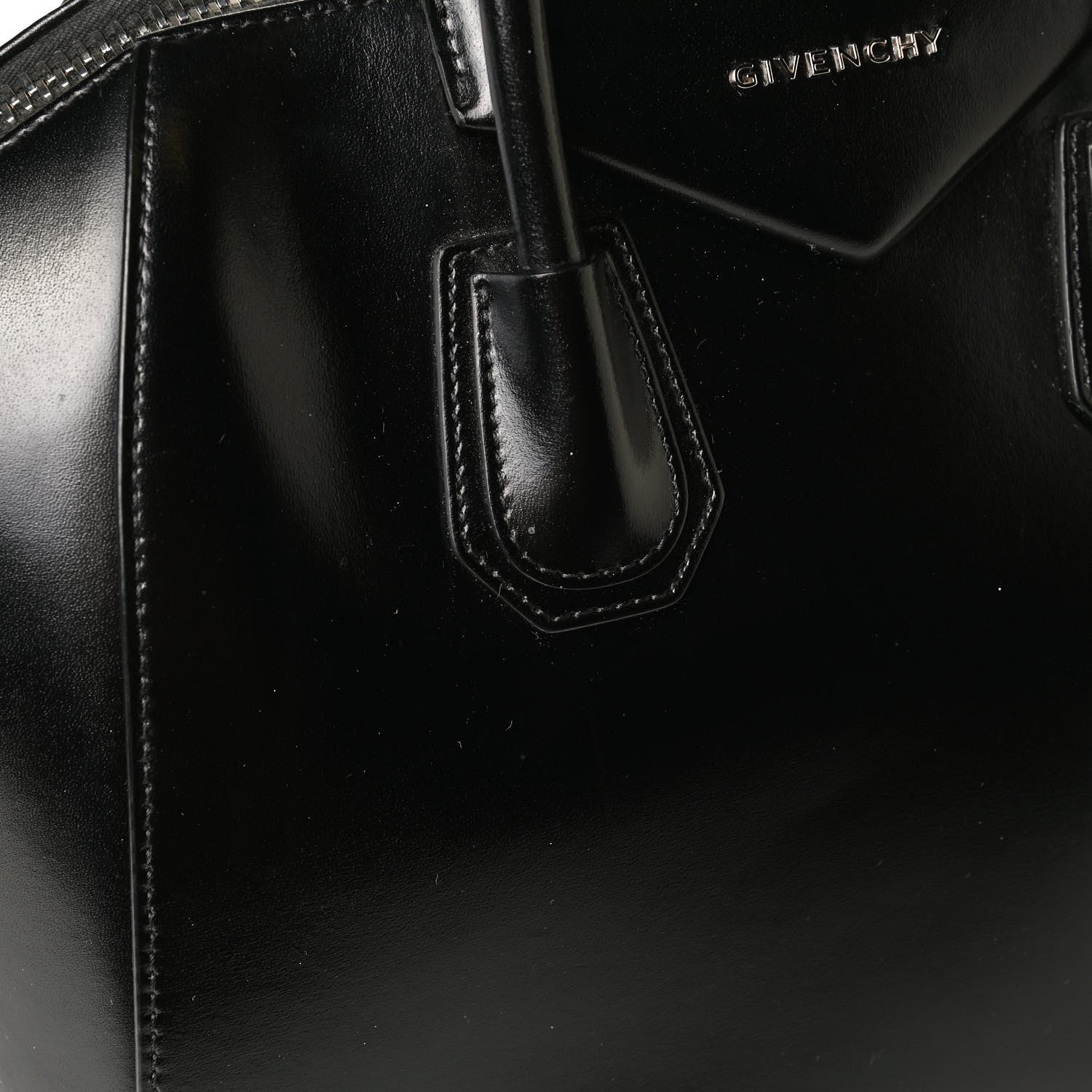 Givenchy Shiny Lord Calfskin Medium Antigona Black 16 of 19