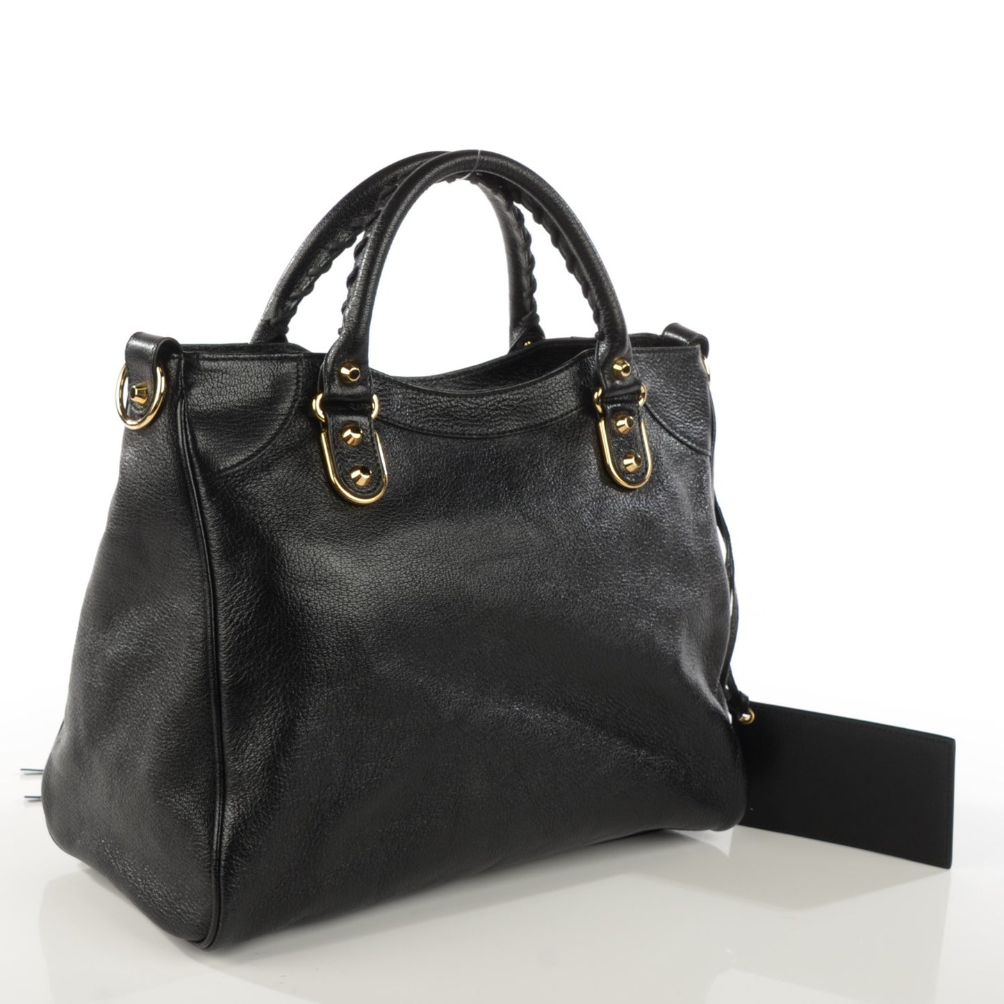 Chevre Gold Metallic Edge Hardware Velo Black