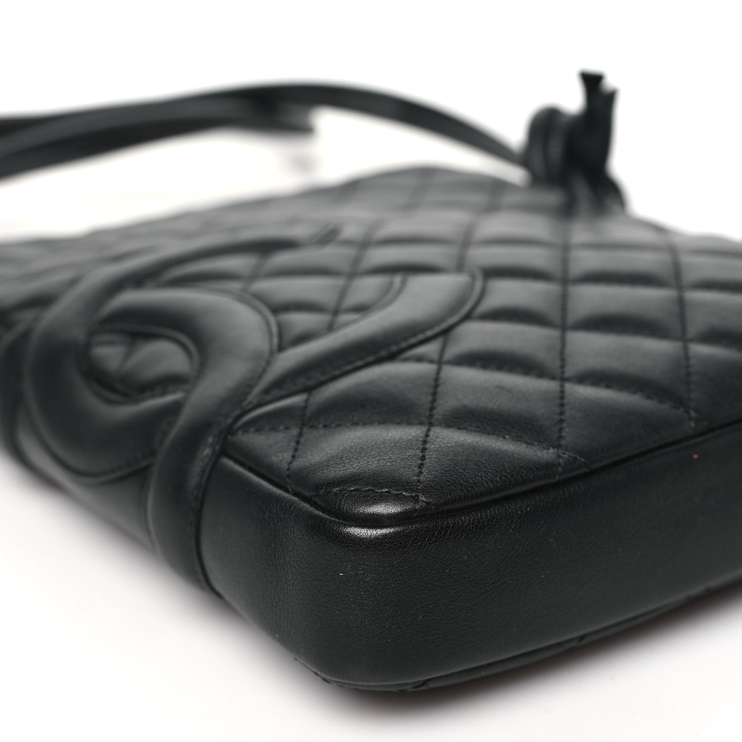 Calfskin Quilted Medium Cambon Messenger Black