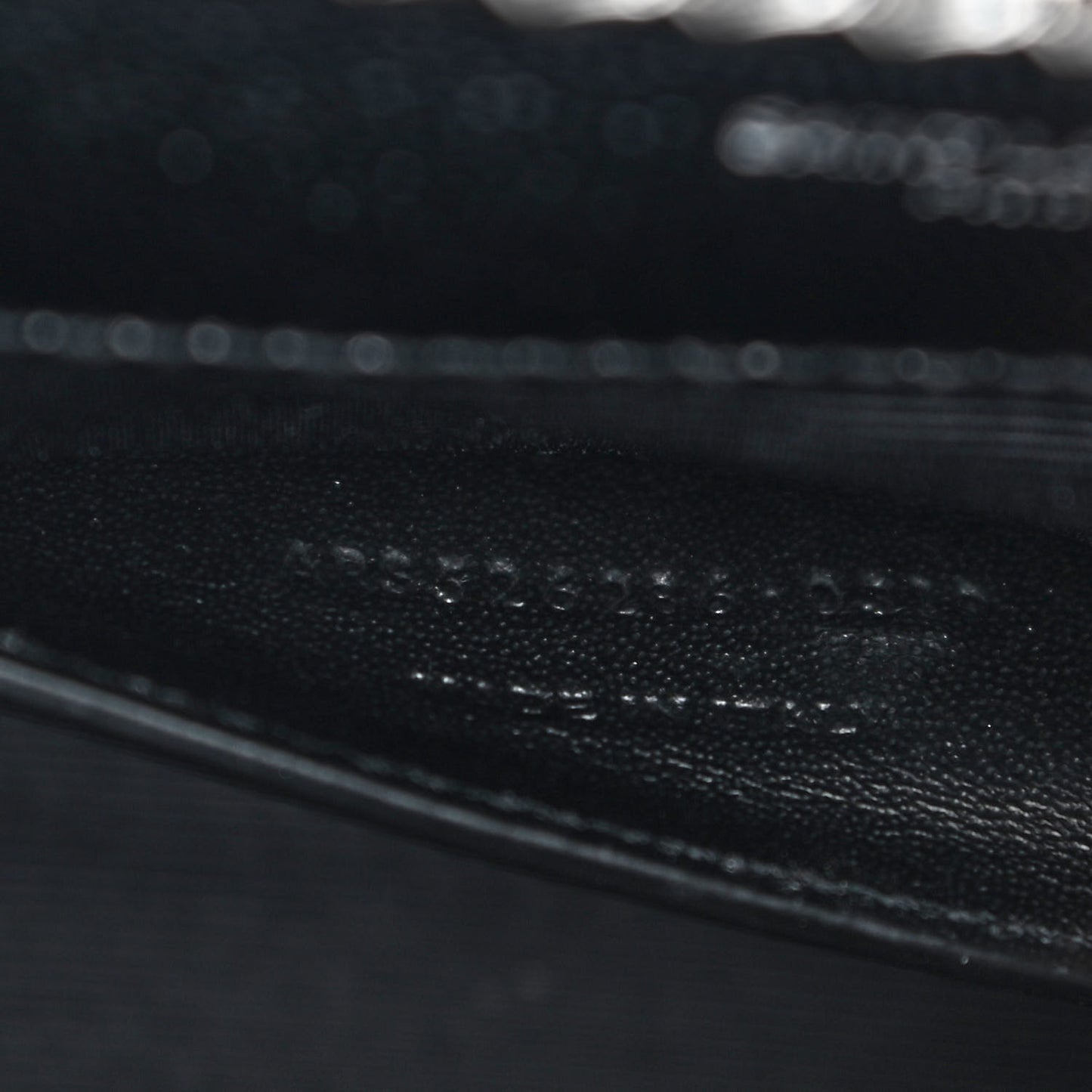 Grain De Poudre Textured Mixed Matelasse Triquilt Small Monogram Satchel Black