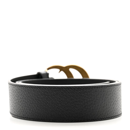 Gucci Textured Calfskin Double G 40mm Belt 95 38 Black 2 of 5