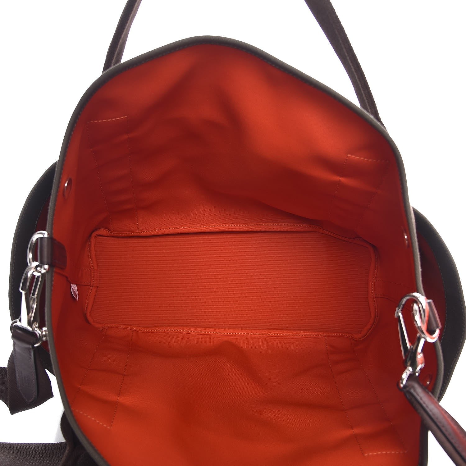 Hermes Toile Sac De Pansage Groom Kaki Feu 5 of 11
