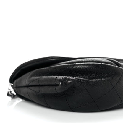 Chanel Caviar Half Moon Wallet On Chain WOC Black 9 of 11