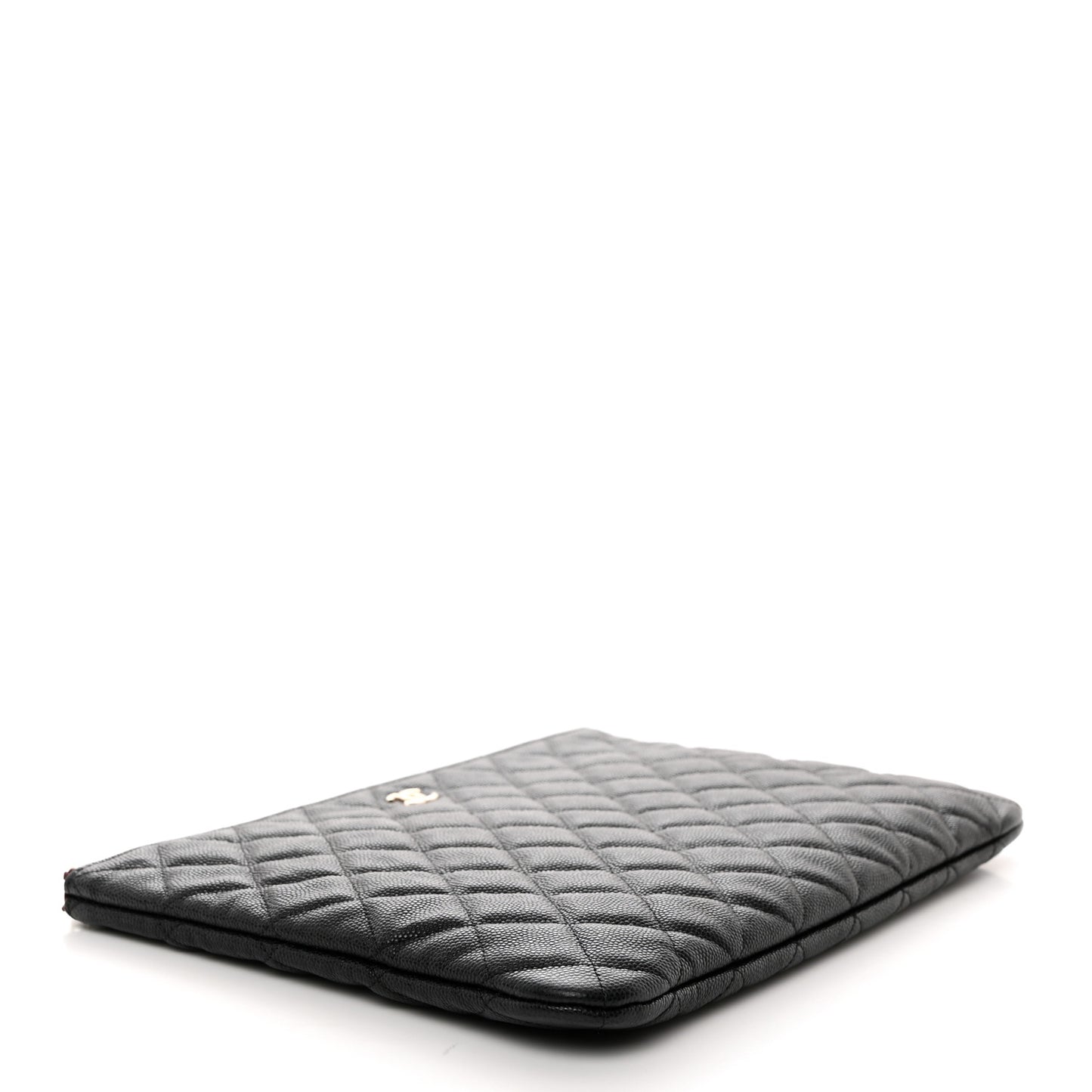 Caviar Quilted Medium Cosmetic Case Black
