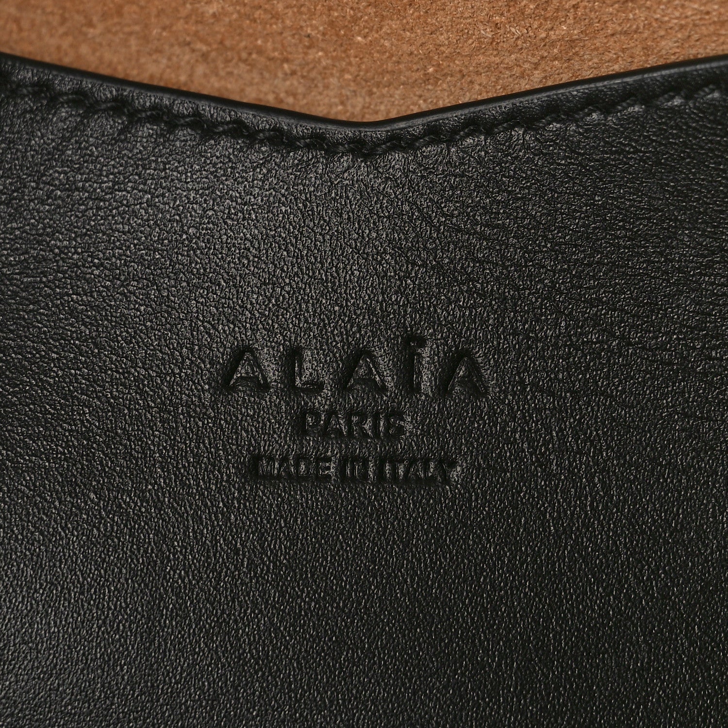 Alaia Calf Hair Leopard Print Large Flat Mina Tote Brun Sepia 6 of 9