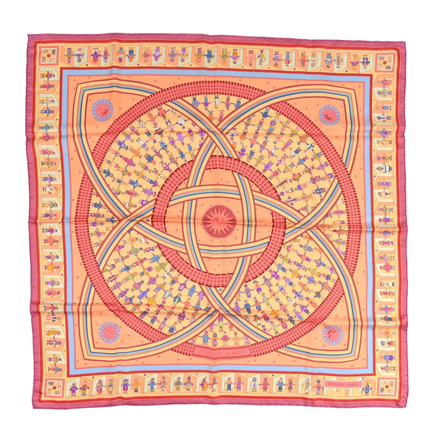 Hermes Silk Donner La Main Scarf 90 1 of 4