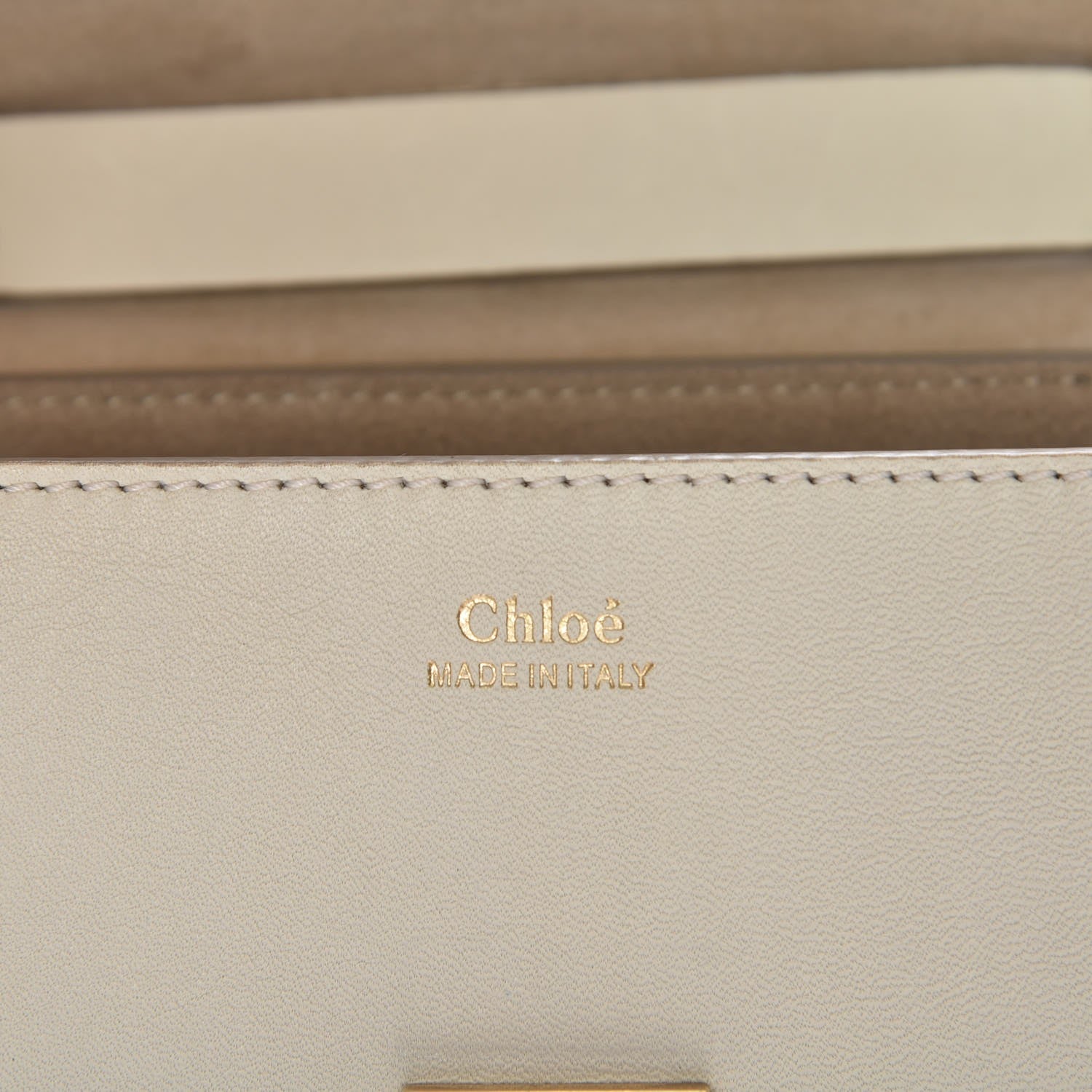 Chloe Calfskin Perforated Mini Drew Shoulder Bag White 6 of 7