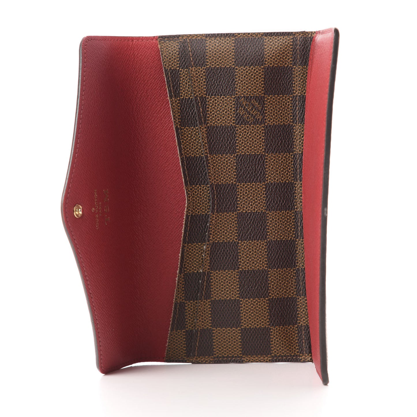 Damier Ebene Josephine Wallet Red