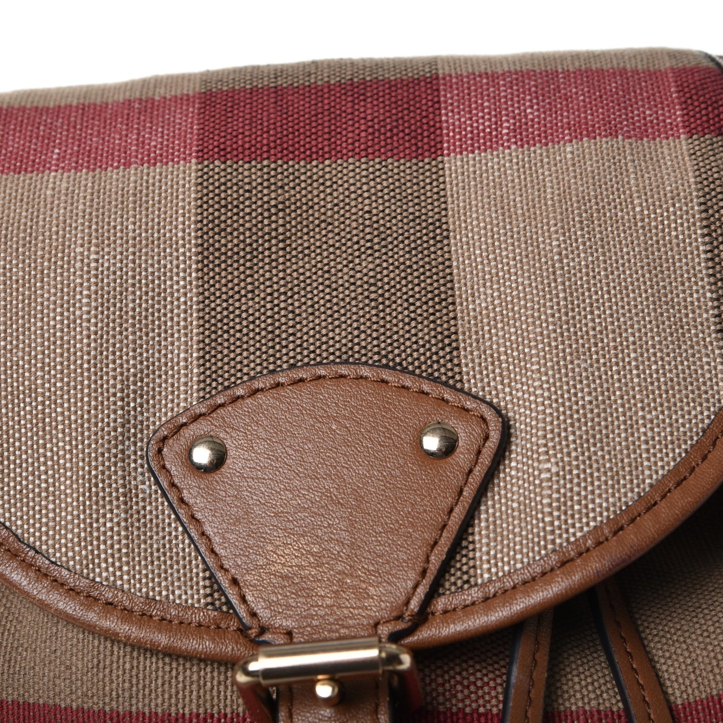 Overdyed Canvas Mega Check Medium Chiltern Backpack Tan