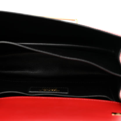 Prada City Calfskin Sidonie Small Chain Crossbody Bag Rosso 6 of 9